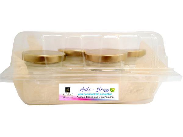 ANTI STRESS Vela Blanca Mini- Caja x 4 Aromaterapia