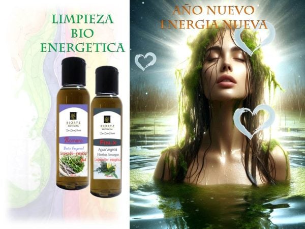 KIT LIMPIEZA BIO-ENERGETICA-AÑO NUEVO ENERGIA NUEVA-FIN-X Y GEL DE ROMERO X 120 ML